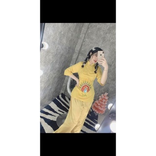 đồ lam đi chùa thiêu  công  chất liệu lụa pháp