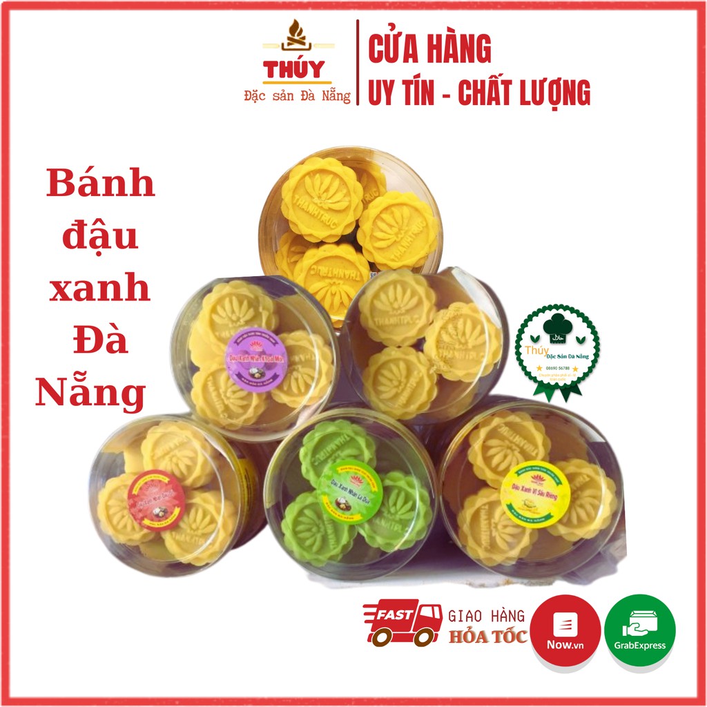 Đặc sản Đà Nẵng - Bánh Đậu Xanh Lá Dứa Thanh Trúc hộp 6 cái, không chất bảo quản thơm ngon