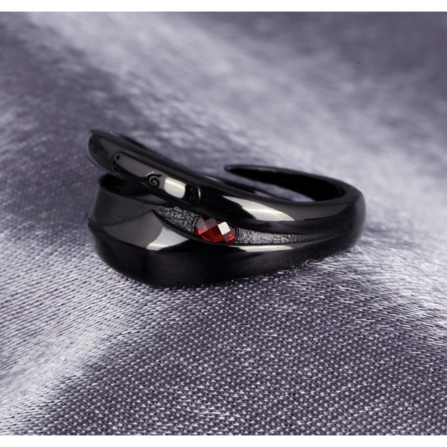 Nhẫn bạc nhân vật HATAKE KAKASHI anime NARUTO chibi phụ kiện trang sức đeo tay xinh xắn