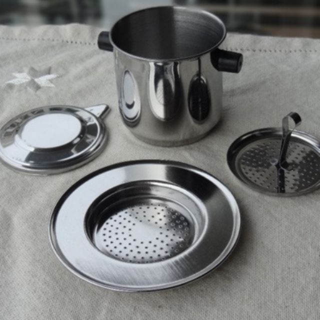 Phin cà phê inox đế rời