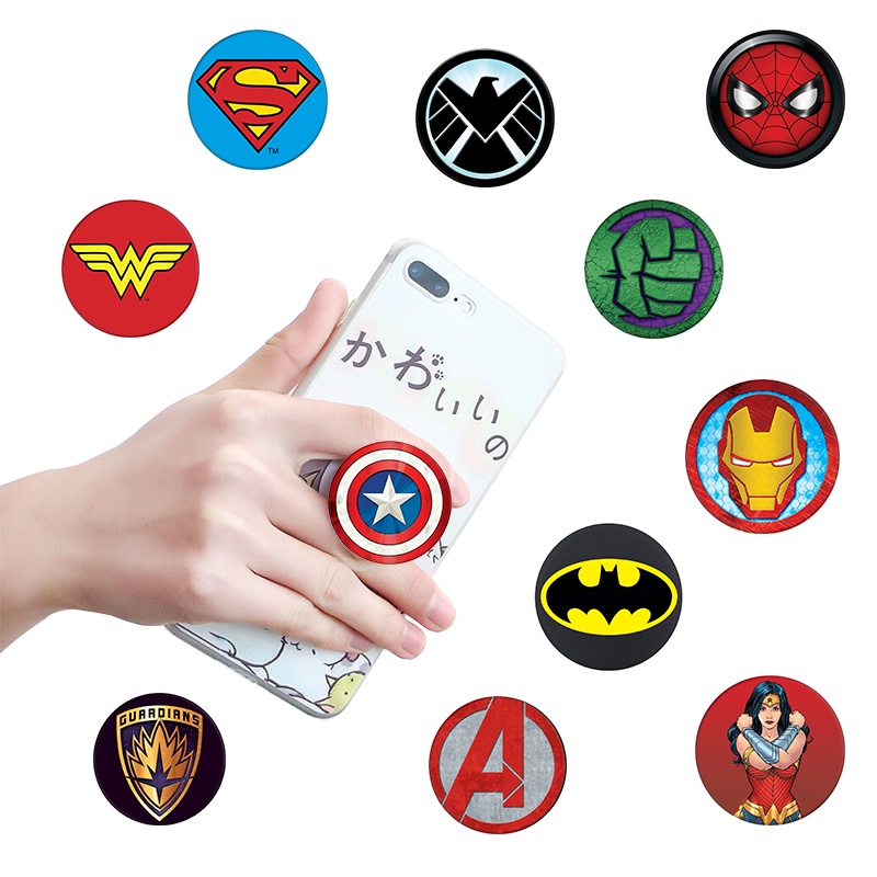 Đế đỡ tròn cho điện thoại in họa tiết sáng tạo