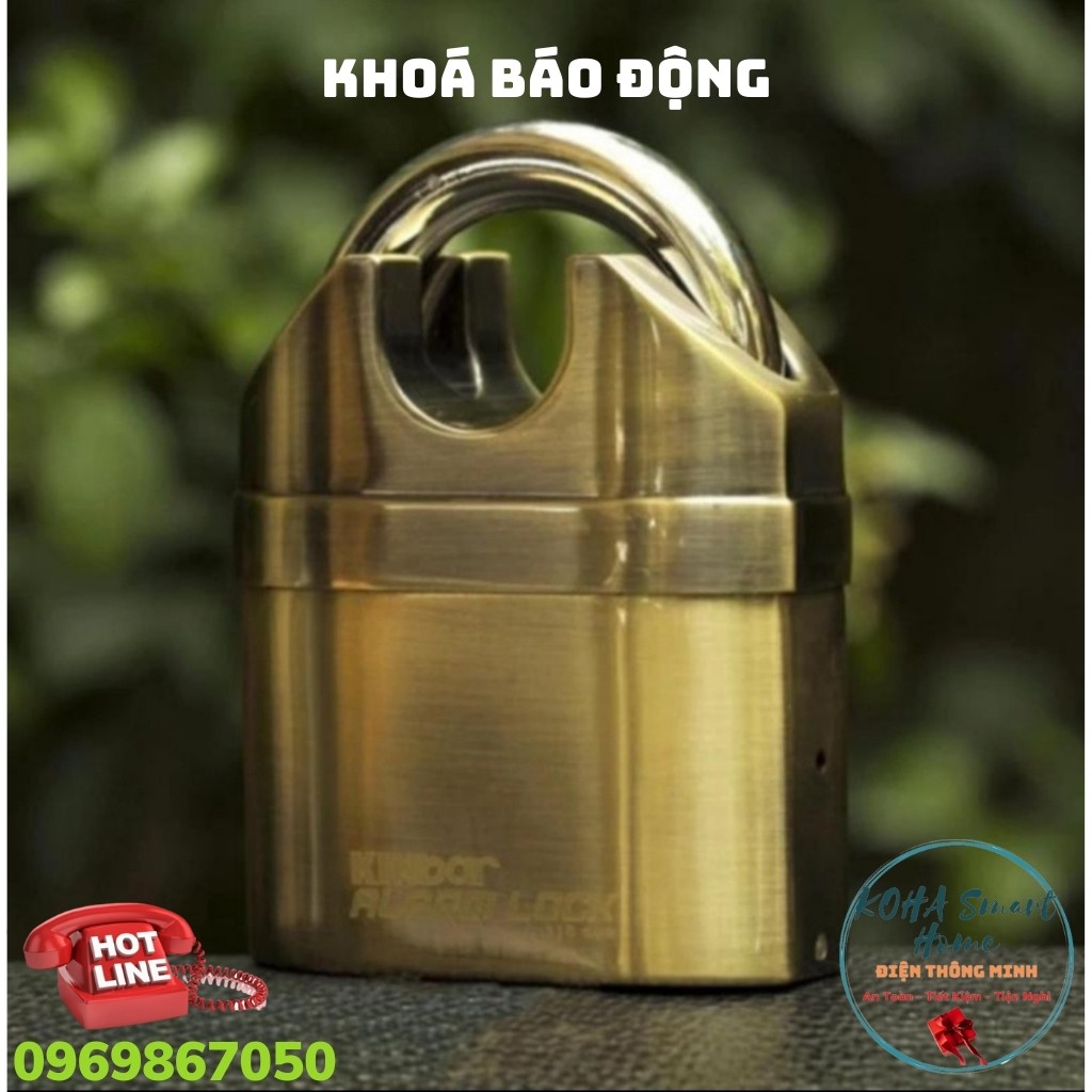 Khóa Báo Động Chống Trộm - Chống Cắt Kinbar K106 - Ổ Khóa Chính Hãng ( Hàng Cực Hiếm - Khoá Nặng)