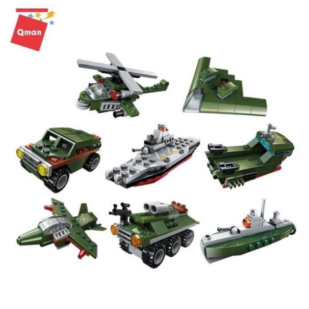 Bộ Đồ Chơi Xếp Hình Qman 1803- Xe Tăng Chiến Xa Lội Nước  toy.garden