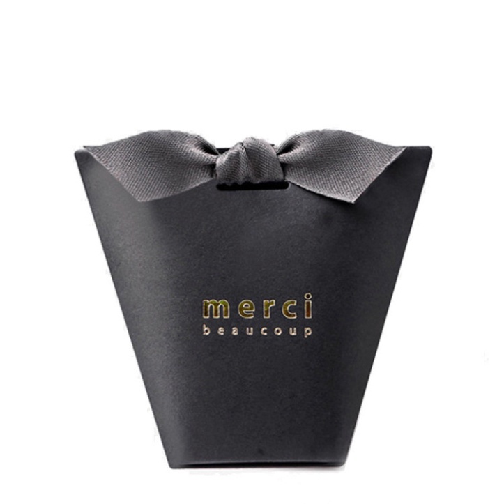 Túi giấy đựng quà Mini (đã bao gồm nơ) đơn sắc dễ thương 5.7x 6x10cm đựng son, trang sức, nước hoa làm quà tặng Q553