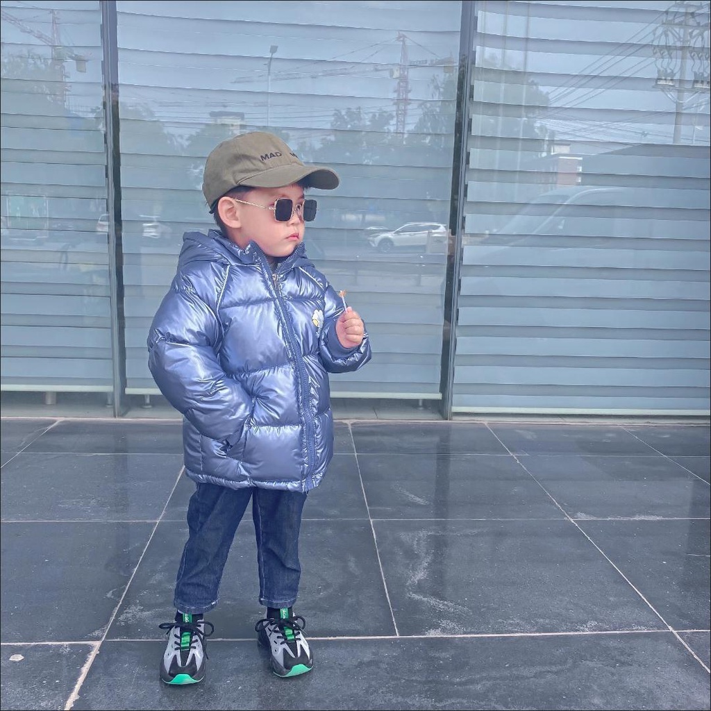 Áo Khoác Phao Đệm Cotton Thời Trang Thu Đông Cho Bé