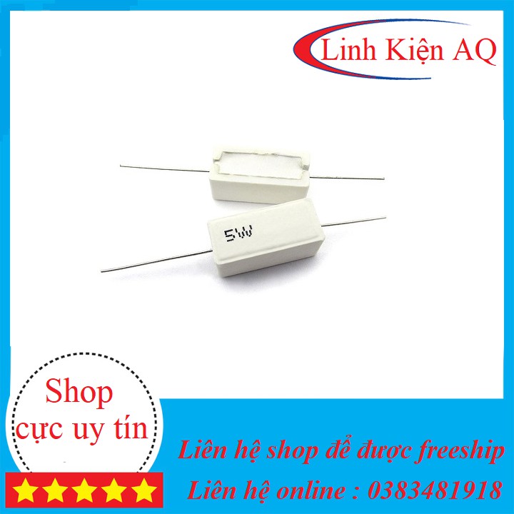 Trở Sứ 5W 1 ôm 5 ôm 2.2 ôm