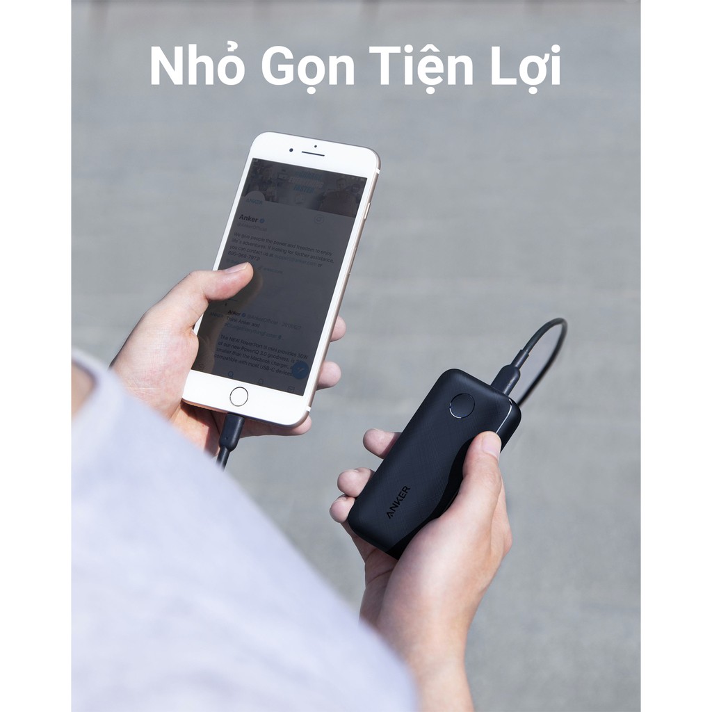 [Mã ELMALL150 giảm 8% đơn 500K] Pin sạc dự phòng ANKER PowerCore Redux 10000mAh - A1238