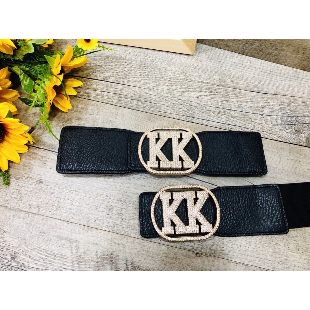 Đai eo belt mặc váy nịt eo kiểu KK đính hạt hot hit