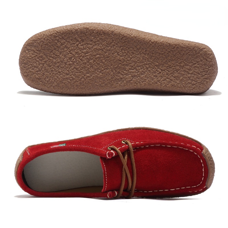 Giày Lười Da Lộn Đế Bằng Thời Trang Cho Nữ