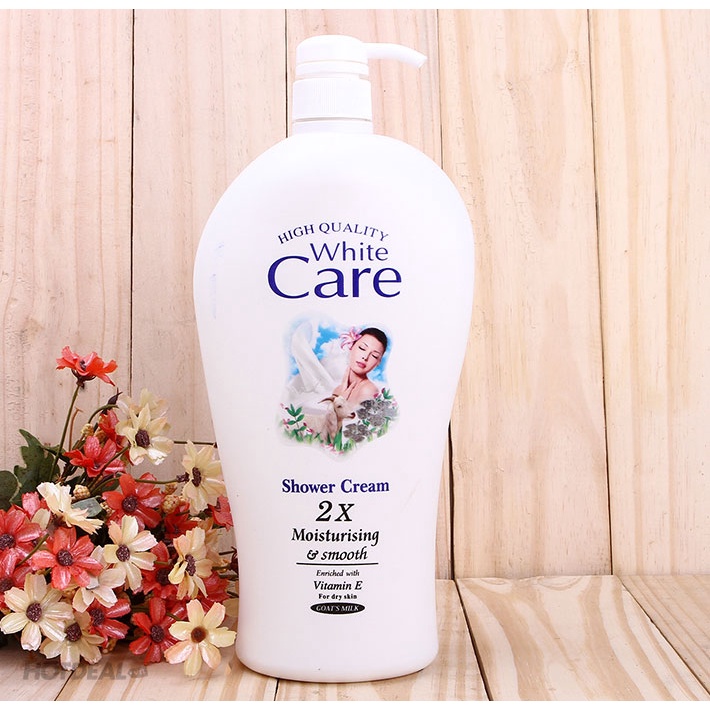 Sữa Tắm Dê White Care trắng mịn 1200ml - Sữa Tắm Thái Lan Chính Hãng