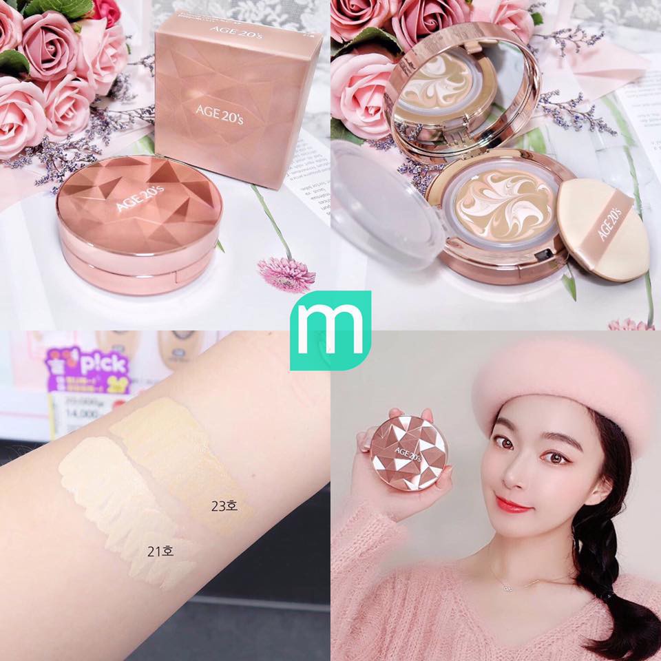 Phấn Tươi Age 20's Essence Cover Pact Original SPF 50+ PA++