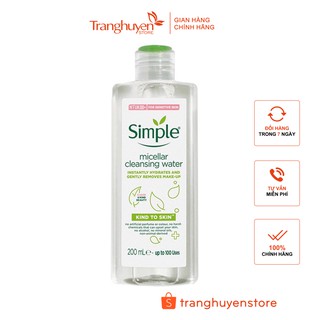 Nước tẩy trang Simple Cleansing Micellar Water