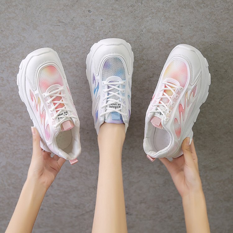 Giày Thể Thao Cột Dây Thoáng Khí Thoải Mái Mũi Tròn Phong Cách Mới