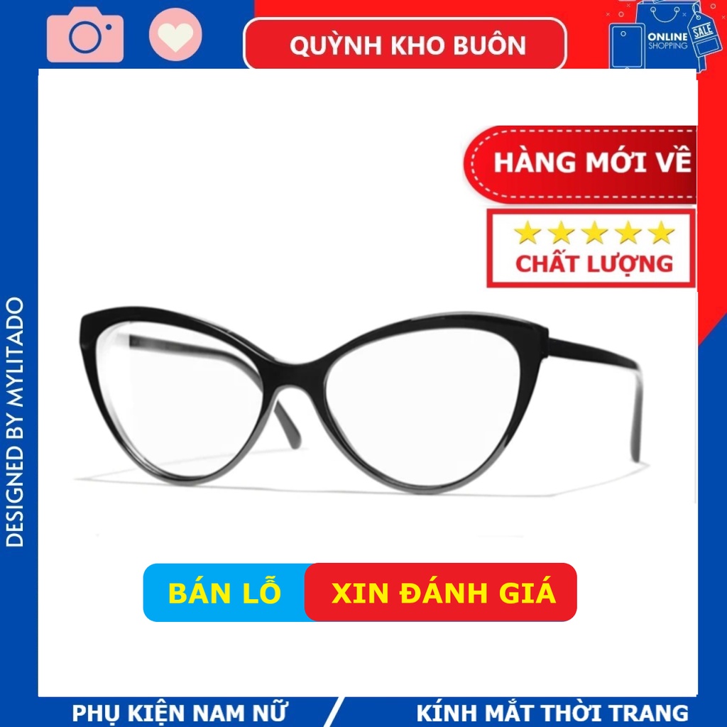 Gọng kính giả cận nữ MYLITADO dễ đeo hợp nhiều khuân mặt Q2383