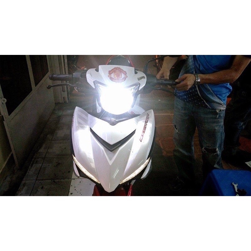 Đèn pha xe máy, Bóng led K3 chân h4 lắp Ô tô, Xe máy. Tản nhiệt hợp kim, Bảo hành 1 năm