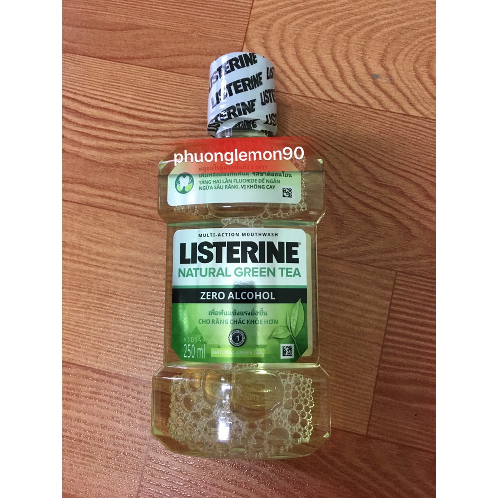 Nước Súc Miệng Trà Xanh Listerine Natural Green Tea (250ml) 750ml