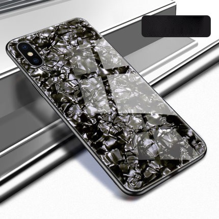 Ốp Lưng Mặt Kính Cẩm Thạch Cho Các Dòng iPhone XS Max, iPhone X/XS - Mặt Kính Cường Lực San Trọng