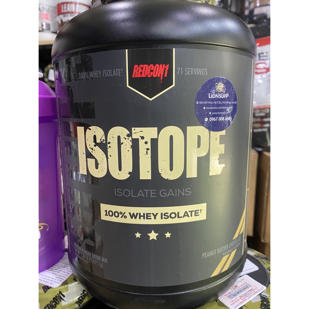 ISOTOPE REDCON1  – Whey Protein 100% Isolate Cao Cấp Nhất Chuyên Cung Cấp Cho Quân Đội Mỹ CHÍNH HÃNG BBT
