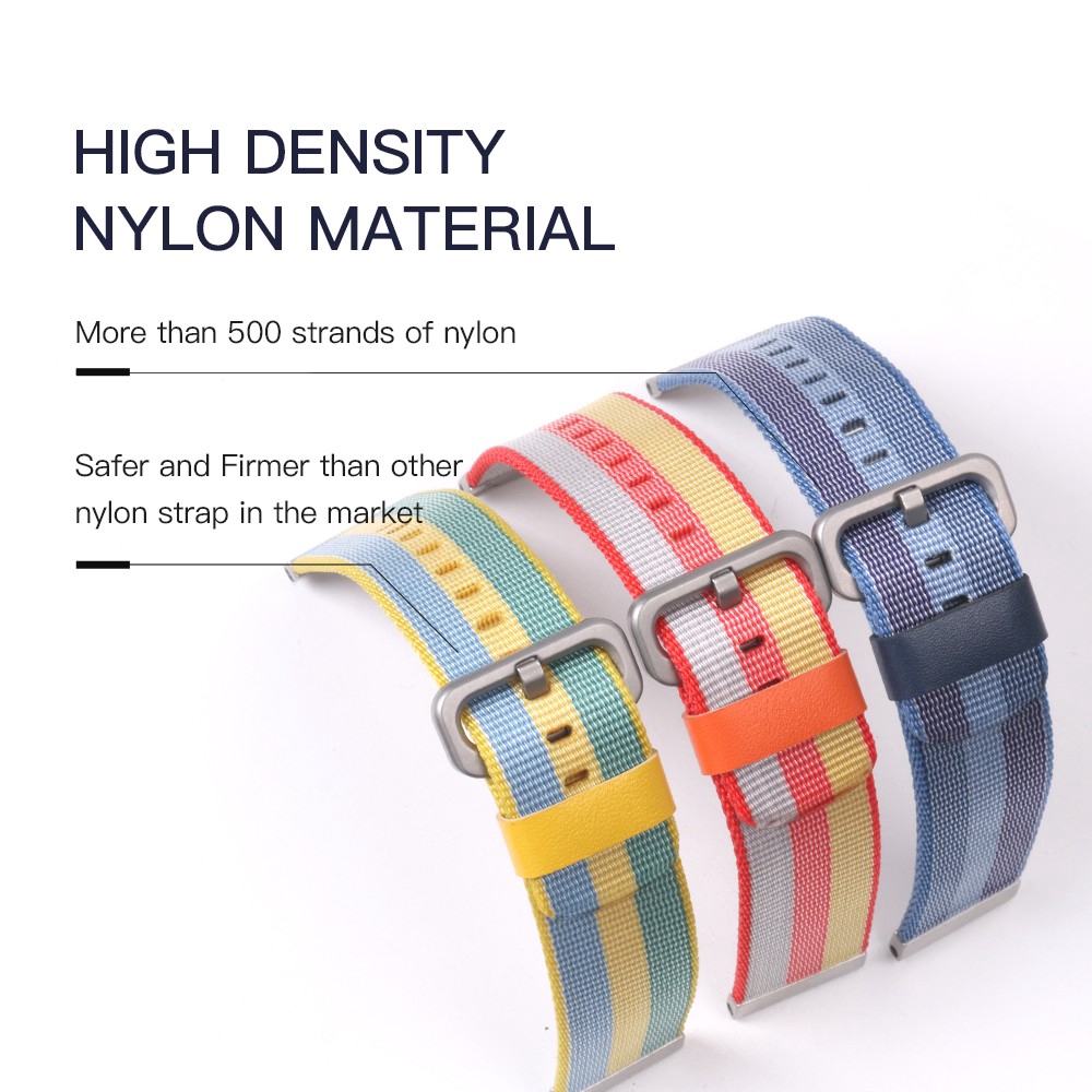 Dây Đeo Sợi Nylon Thể Thao Cho Đồng Hồ Thông Minh Huami Amazfit Gtr 42mm 47mm GTR2 GTR 2e GTR 3 pro