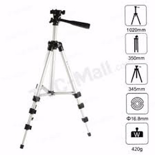 Gậy tự sướng có chân đế, gậy Tripod 3 Chân + KEP MAY ANH (Gậy tự sướng)