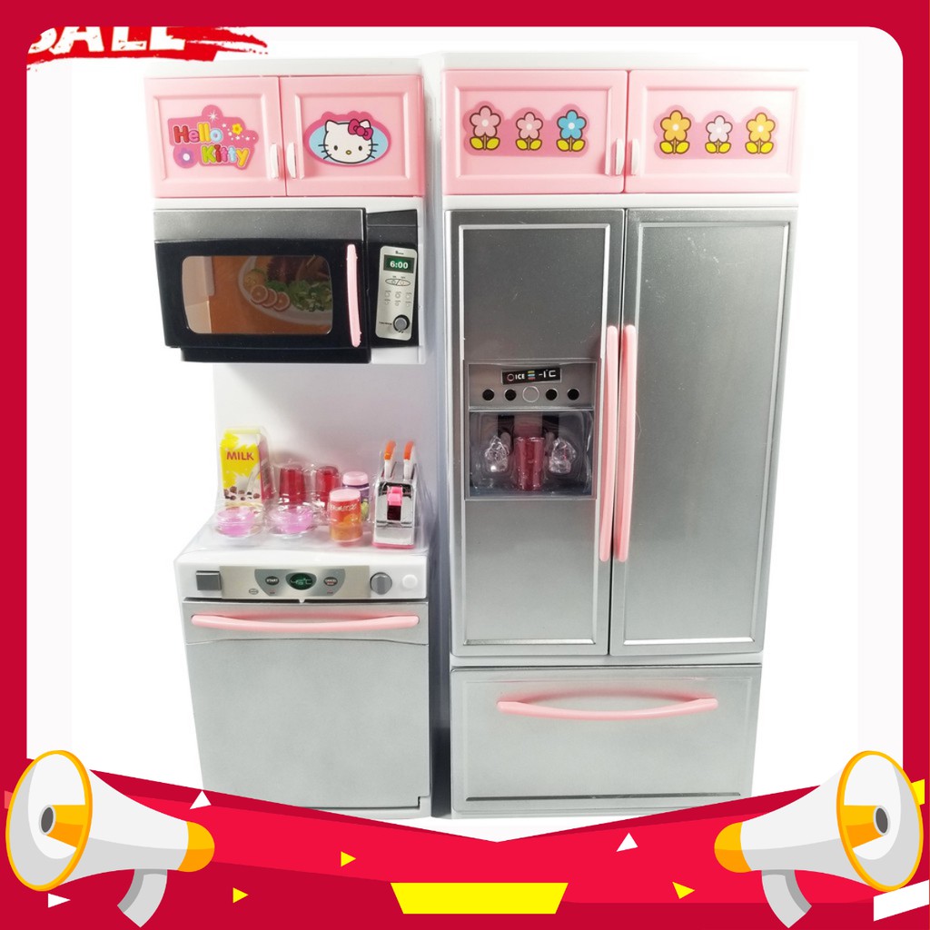 ĐỒ CHƠI TRẺ EM - BỘ BẾP TỦ LẠNH 2 NGĂN - ĐỒ CHƠI ĐỒ HÀNG - kingtoys99