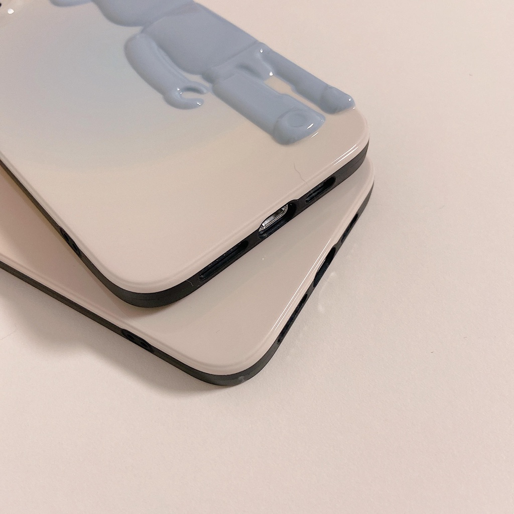 Ốp Điện Thoại Mềm Hình Gấu Hoạt Hình 3D Bảo Vệ lens Chống Rơi Cho iphone 13 12 11 Pro Max XR X XS XSMAX