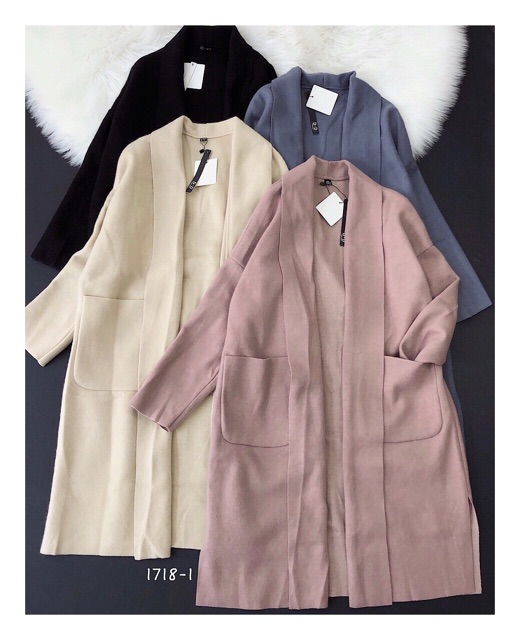 Áo khoác cardigan dáng dài