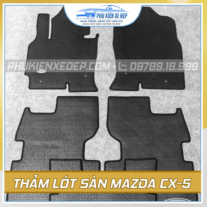 Thảm lót sàn ô tô KataCAO CẤP cao su Thái Lan cho xe Mazda CX9/CX8/CX5/BT-50/Mazda 6/3S/Mazda 3/Mazda 2