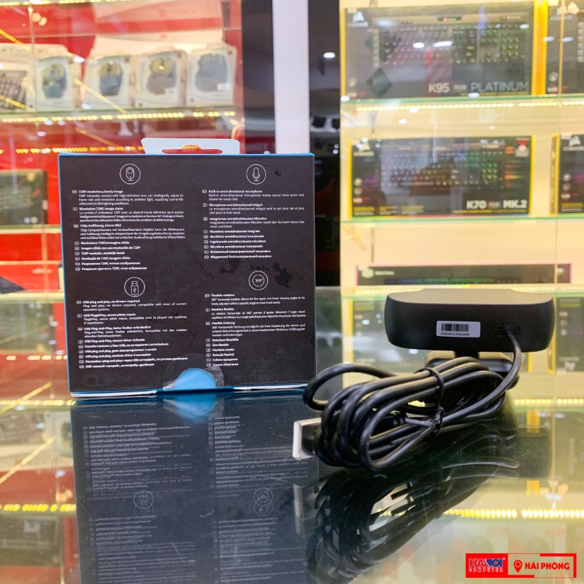 Webcam Rapoo C200 HD 720p-Webcam Rapoo C260 FullHD 1080p Micrô đa hướng tích hợp CHÍNH HÃNG BH 2 NĂM | BigBuy360 - bigbuy360.vn