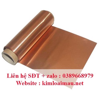 Đồng tấm đỏ dày 0.1mm rộng 600mm