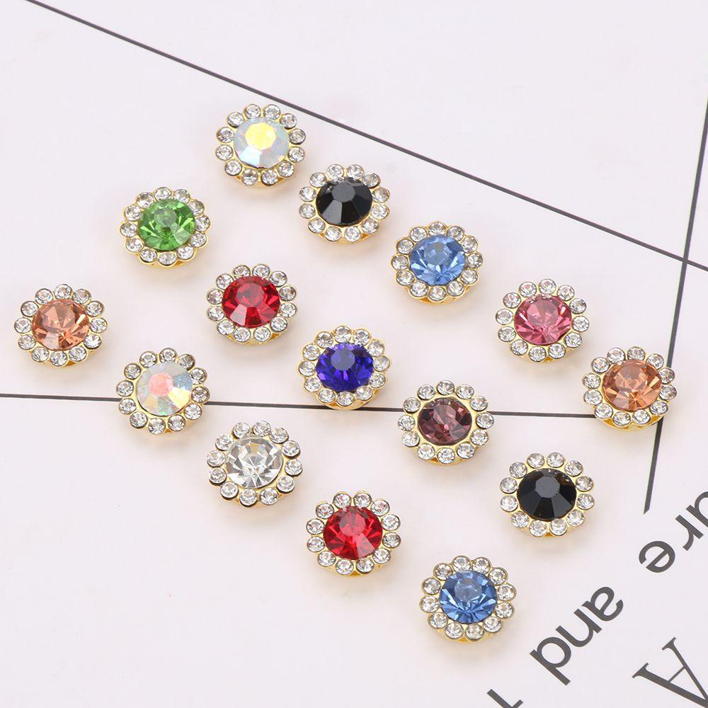 SUYO Bộ 10 Viên Đá Thủy Tinh Lấp Lánh Tự Làm Phụ Kiện Mũ