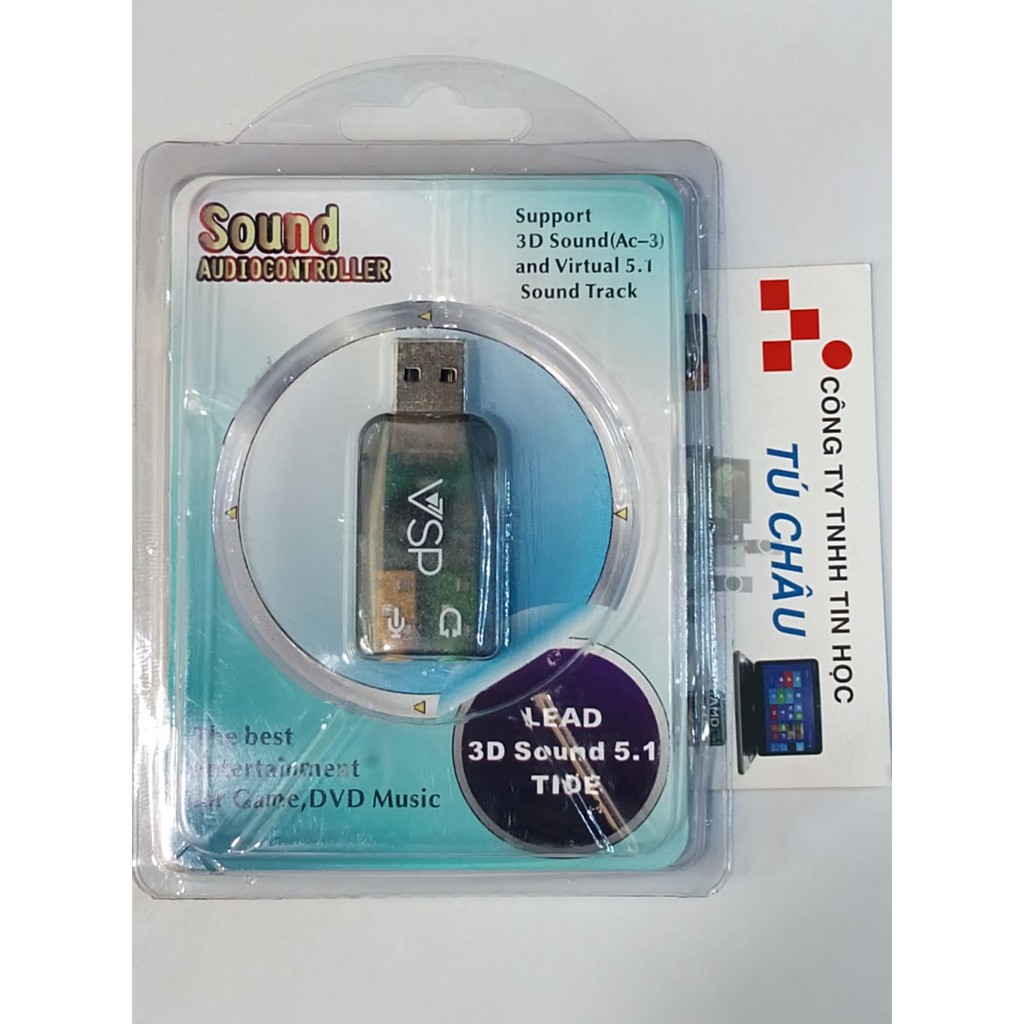 USB âm thanh: USB Sound Audio Controleer  3D Sound 5.1