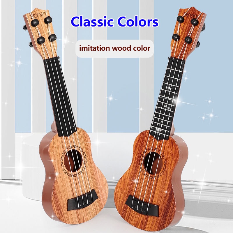 Đàn Ukulele 35 / 38 / 44cm 4 Dây Mini Bằng Nhựa ABS Giả Gỗ Cho Bé Màu Sắc