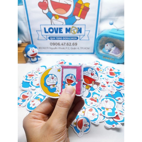 STICKER DORAEMON TRANG TRÍ MIX NHIỀU MẪU NGẪU NHIÊN