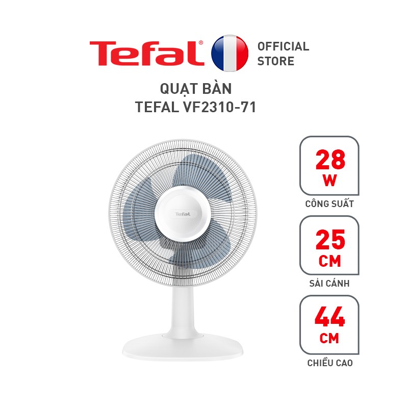 [Mã ELRESHOCK giảm 10% đơn 100K] Quạt bàn Tefal VF2310-71