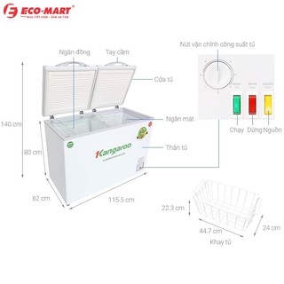 Tủ Đông Kangaroo KG400NC2 400 Lít