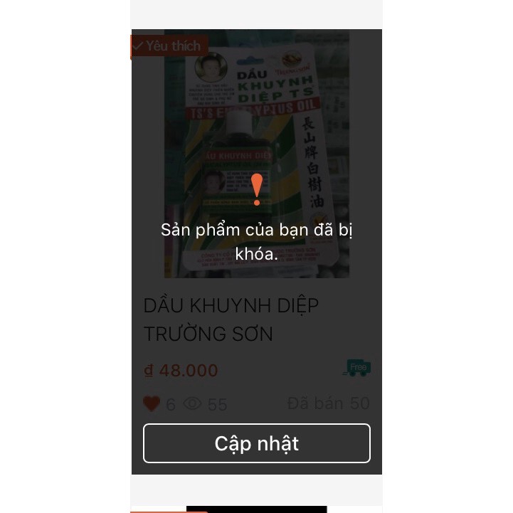 DẦU KHUYNH DIỆP TRƯỜNG SƠN