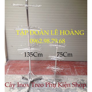 2 Cây Treo Bằng Inox: 1 Chiếc Bé 75Cm và 1 Chiếc To 135Cm