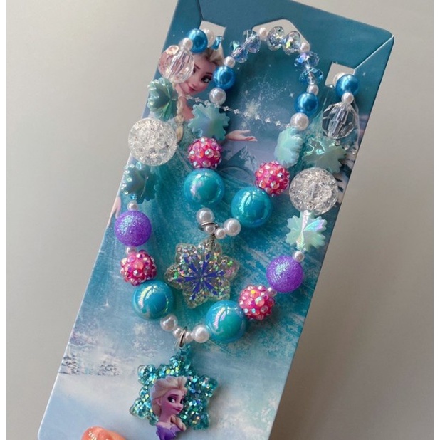 Bộ Trang Sức Vòng cổ Mặt Hoạt Hình my little pony Công Chúa Băng Giá Dễ Thương Cho Trẻ Em