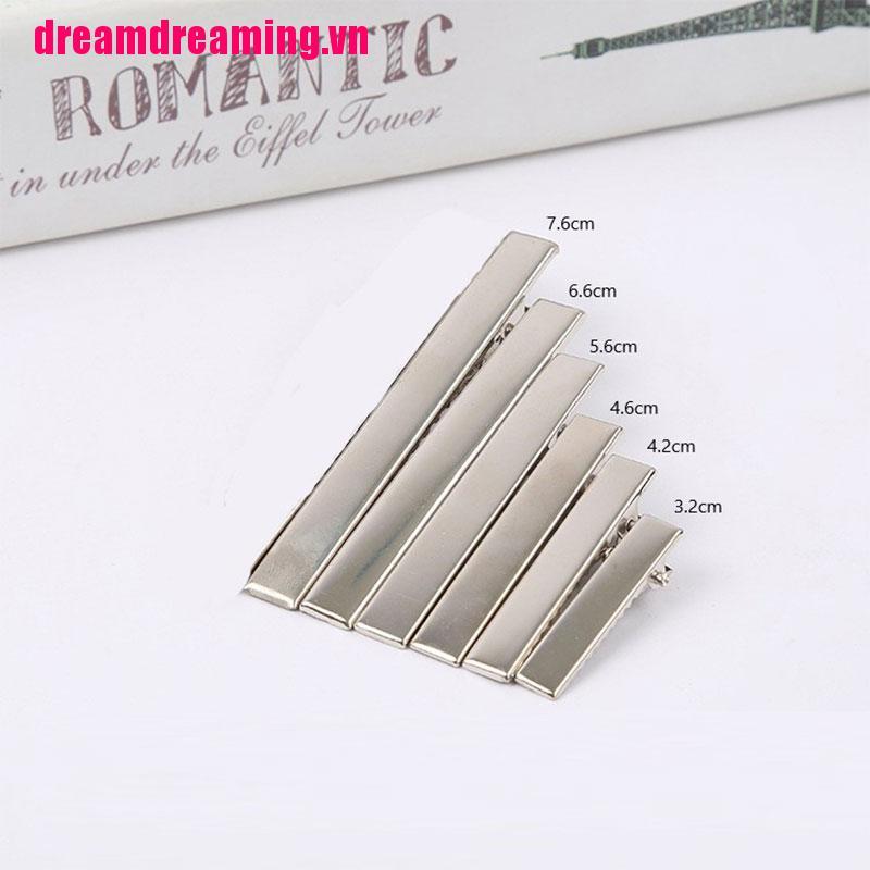 (Hàng Mới Về) Set 50 Kẹp Tóc Kim Loại Hình Nơ Dễ Thương