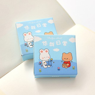 Bộ 45 nhãn dán hình gấu và thỏ