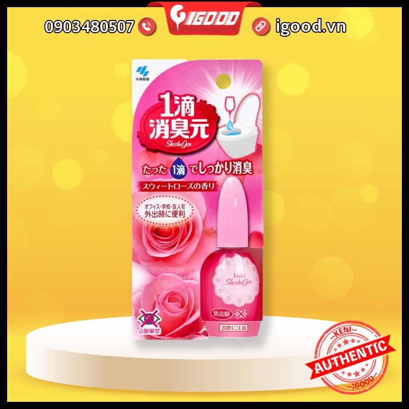 Nước nhỏ thơm bồn cầu Kobayashi Shoshugen Nhật Bản 20ml