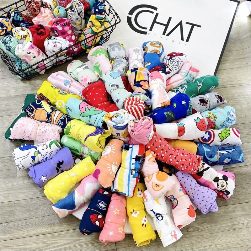 Set 5 quần đùi bé trai bé gái- Chất cotton bozip mềm mát, thấm mồ hôi