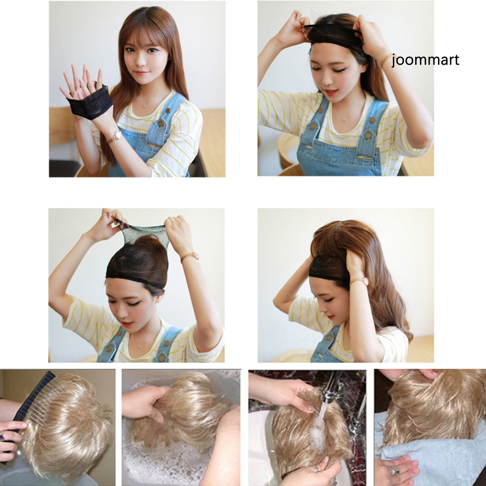 Tóc giả kiểu tóc xoăn gợn sóng dài 100cm thời trang dành cho bạn nữ