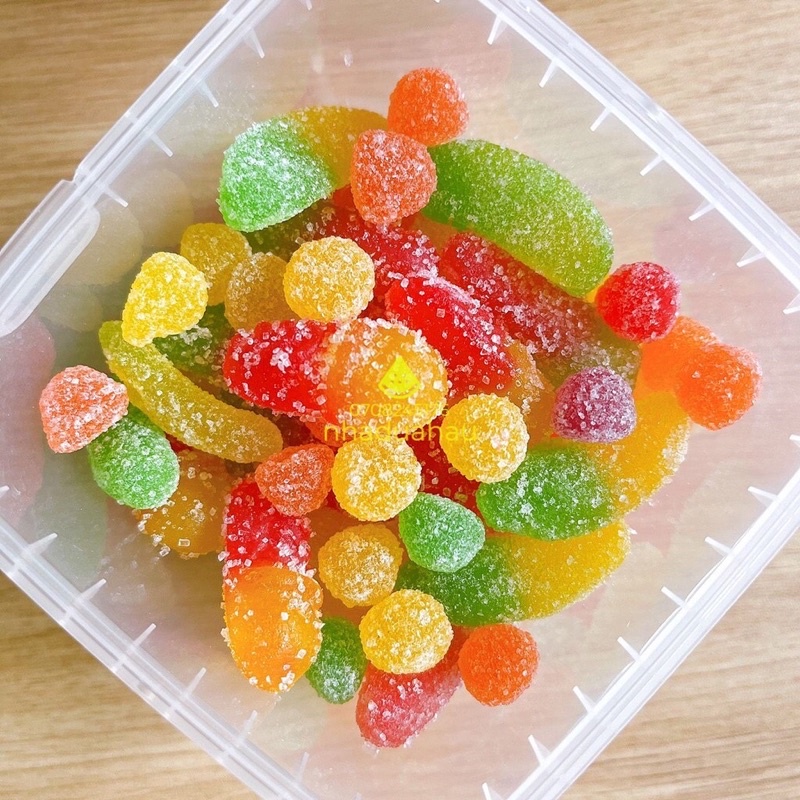 NỬA CÂN KẸO GÔM DẺO TRÁI CÂY ĐÀ LẠT BÉ THÍCH MÊ SIÊU NGON