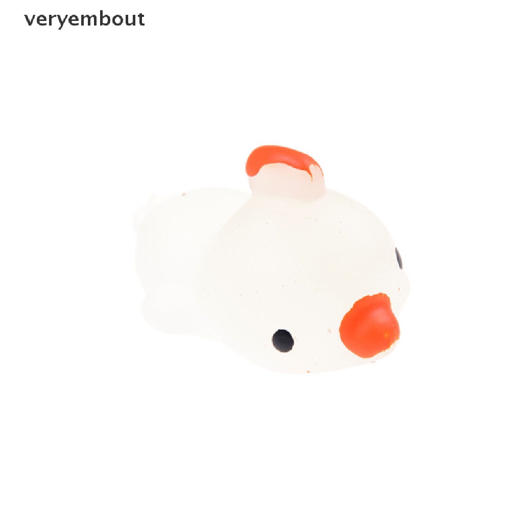 Đồ Chơi Nắn Bóp Đàn Hồi Giảm Stress Hình Chú Cừu Mochi Có Đèn Phát Sáng Dễ Thương