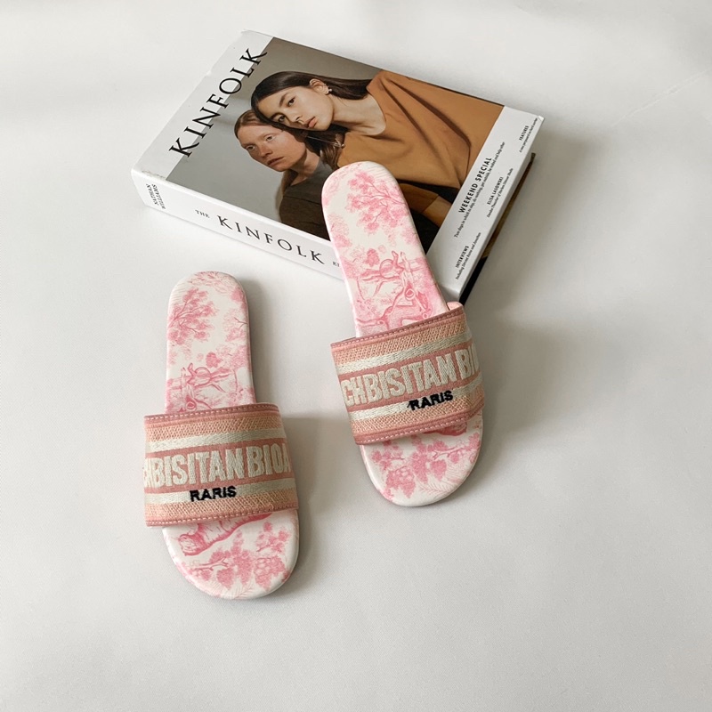 Sorami.Shoes | Dép nữ quai ngang họa tiết, dép lê nữ kiểu dáng thời trang sanh chảnh