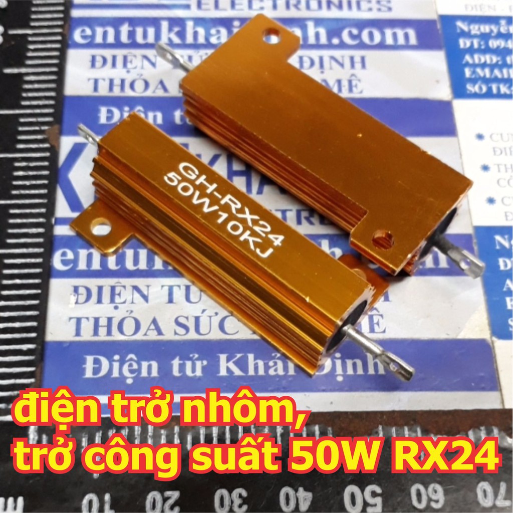 điện trở nhôm, trở công suất 50W 5% RX24 kde5916