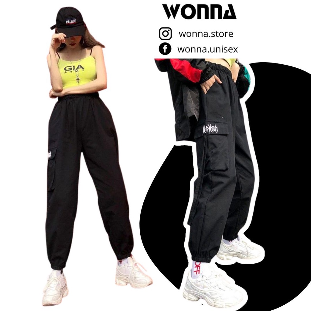 Quần jogger túi hộp kaki box pant ulzzang unisex oversize Hàn Quốc street style