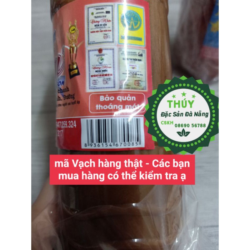 Mắm Nêm Dì Cẩn chai 500ml siêu ngon- Đặc Sản Nổi Tiếng Đà Nẵng - làm bún mắm , bánh tráng cuốn thịt heo